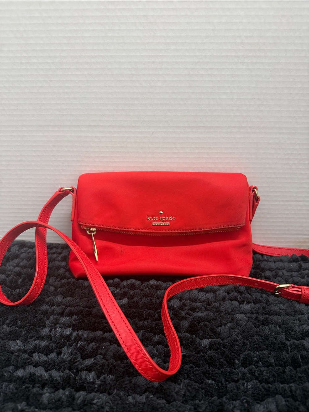 kate spade Vibrant Red Crossbody with Gold-Tone Hardware